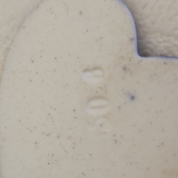 Vtg LIMOGES Victorian Porcelain Wedding Proposal Heart Pocket Charm - Picture 6 of 6